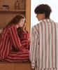 OHSELPIC [Uni] Windsor Holiday Striped Long Sleeve Pajama Set 2 Colors