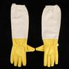 Pair Anti Bee Anti-Sting Bee Gloves Elastic Cuff Long Sleeves Protective Tool for Beekeeper(XXL )