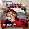 Juice Wrld Legacy Lives Bedding (1 * Duvet Cover + 2 * Pillowcase, Without Core) 2D Flat Soft and Comfortable Duvet Cover and Pillowcase