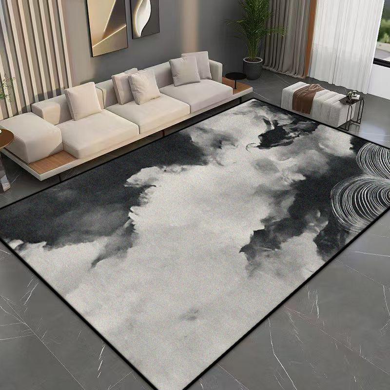Modern Abstract Flannel Carpet Bedroom Decoration Large Area Rugs Sofa Side Carpets for Living Room Soft Fluffy Lounge Floor Mat