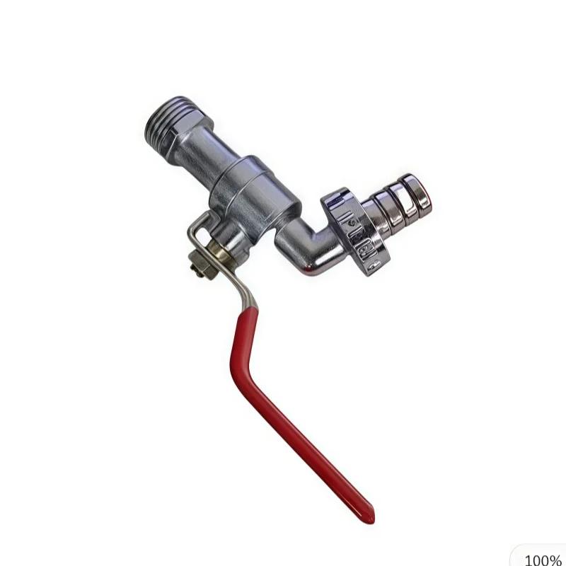 1/2inch Garden Irrigation Faucet Brass IBC Tank Water Tap Single Outlet Valve Replacement Antifreeze Accessories 1PCS