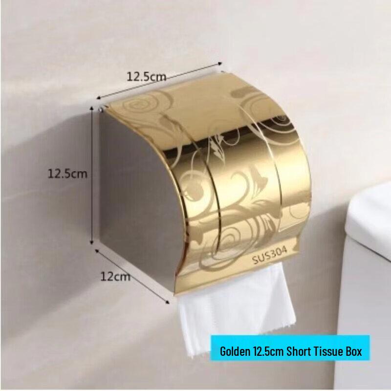 

RSRDDY No-Drill Stainless Steel Waterproof Toilet Paper Holder