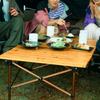 Coleman Natural Wood Roll Table Height with Storage 30kg Weight Classic/110 Outdoor, Camping, BBQ, Picnic, Foldable, Adjustable, Case, Capacity,