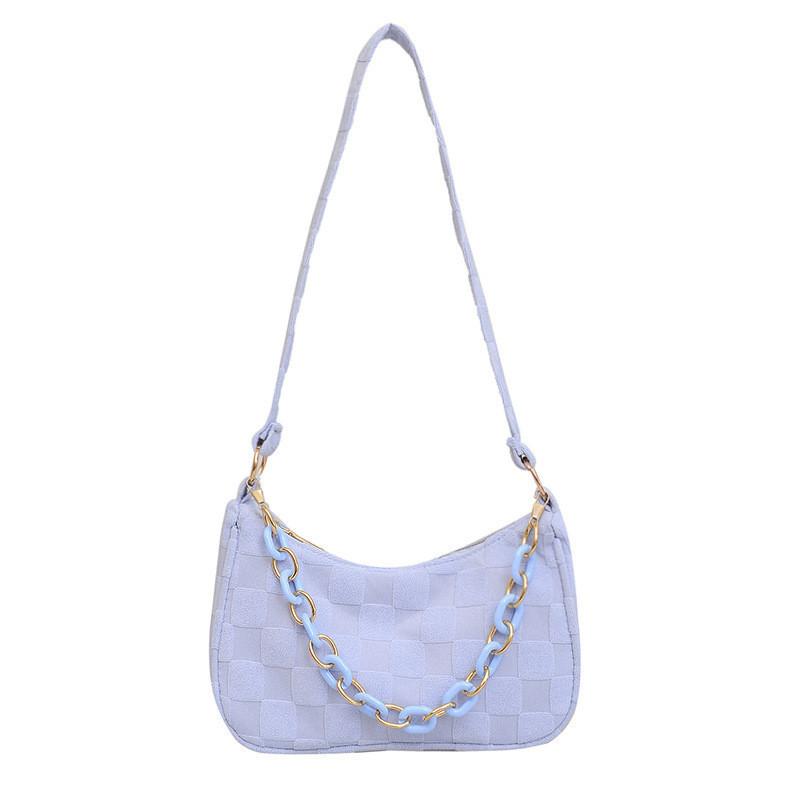 

Fashionable Urban Canvas Chain Small Bag Women s Handbag Shoulder Bag Stylish синій