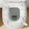 Assento de Vaso Sanitário Padrão Desenho Animado Rasgável Fácil de Limpar Antiderrapante Almofada Autoadesiva Cobertura para Assento de Vaso Sanitário de Banheiro