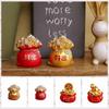 Stil chinezesc Lucky Money Bag Miniaturi Rășină Biroiuri Mașină Fortune Peisaj Ornament Birou