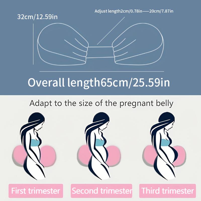U Shaped Maternity Pillow - Full Body Support for Pregnant Women, Comfortable Belly Back Hip Pain Relief for Side Sleepers