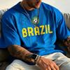 2026 Été Nouveau Brésil Jésus Maillot de Football Extérieur Entraînement de Football Respirant T-shirt Homme Séchage Rapide Top pour Sports Course à Pied