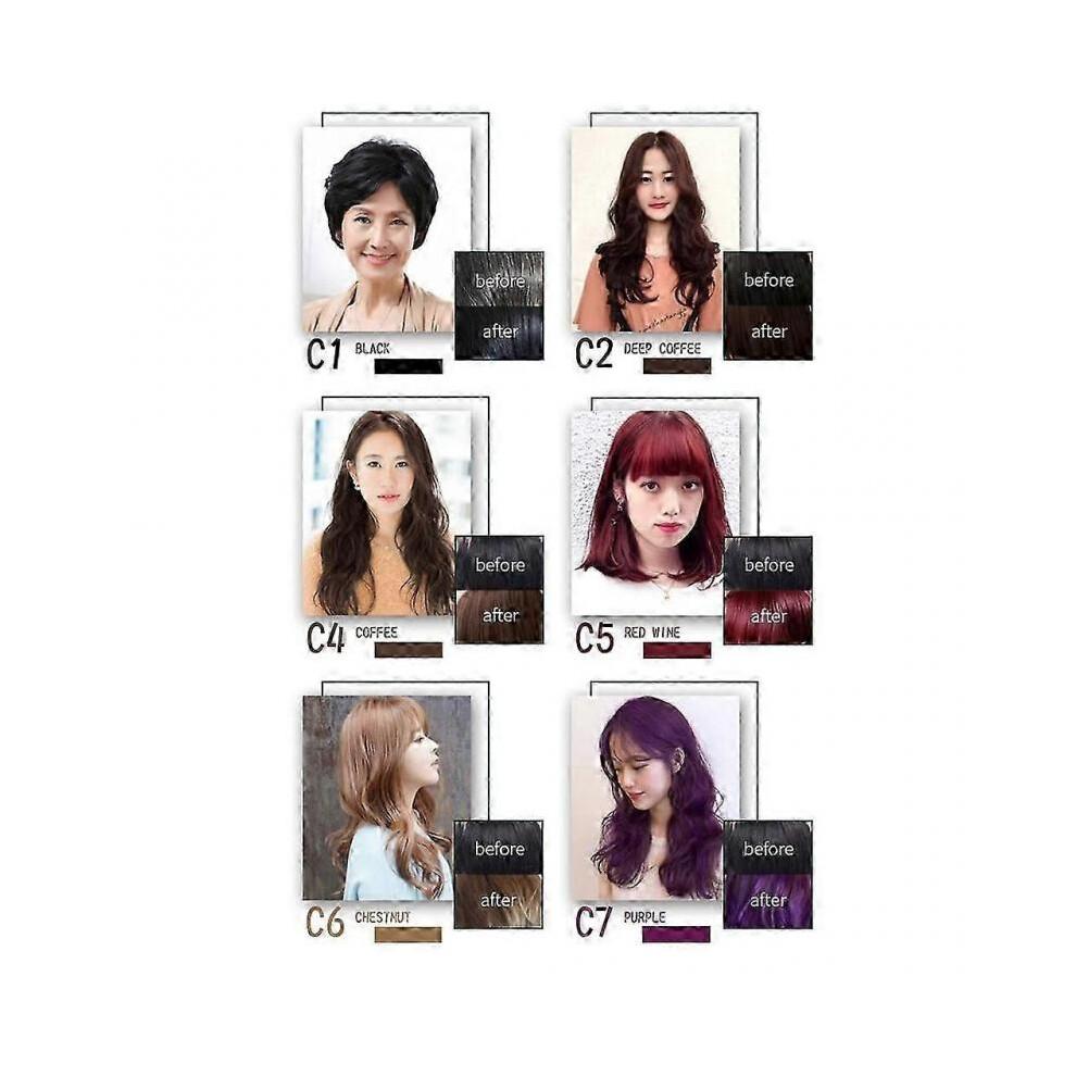 (Dark brown)Hair Color Shampoo Hair Dye Shampoo Colors Hair in Minutes for Women and Men