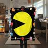 1PC Pac-Man Patterned Flannel Blanket Suitable For All Seasons for Home Decor Warmth and Comfort Gifts Holiday Present