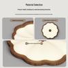 Vintage Cream LED Ceiling Light for Children's Room - Walnut Cookie Design, Super Bright, Full Spectrum