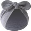 Newborn Baby Bow Cotton Hospital Hat Pure Color Bandana Hat Four Color Set