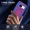 For Google Pixel 8a Case Matte TPU+PC Back Drop-proof Phone Cover Compatible with MagSafe