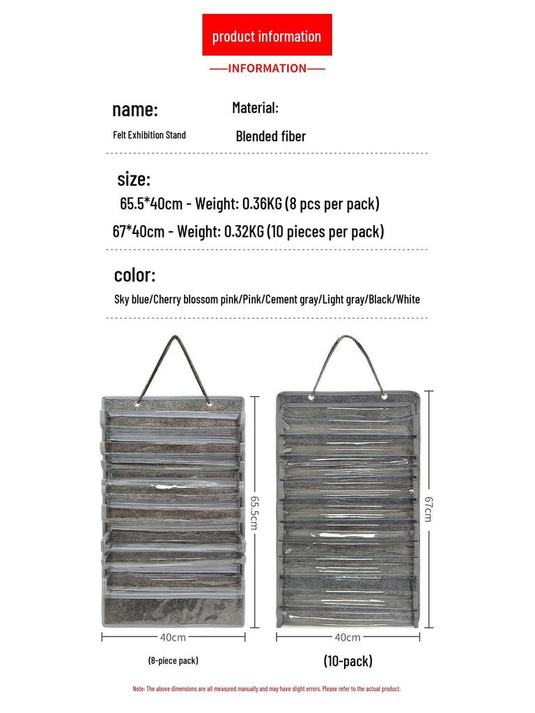 Filz Kampfsportgürtel & Medaillen Wanddisplay-Halterung - Staubdicht zum Aufhängen für 8-10 Taekwondo-Gürtel