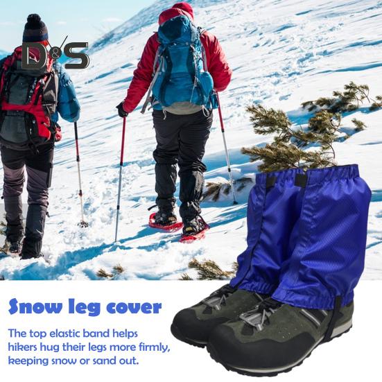 1 Pair Outdoor Leg Gaiter Adjustable Waterproof Men Women Hiking Climbing Snow Skiing Hunting Snake Guard Snow Boot Shoe Gaiter Leg Protector Cover