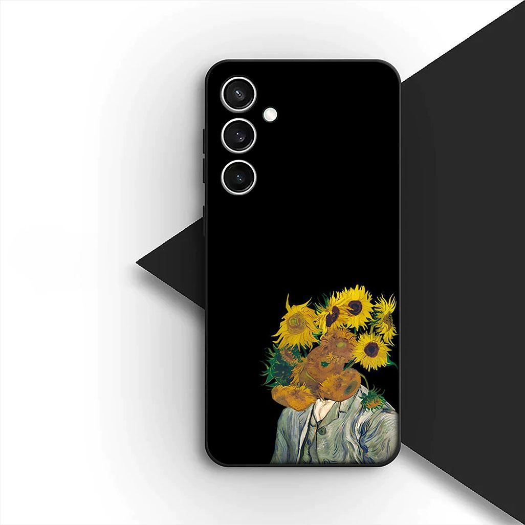 

Soft Cover for OPPO A80 A18 A16 A40 A17 A15 A38 A78 A79 A54 A57 A12 A60 4G 5G Casing Phone Case Sunflower Starry Night Van Gogh OPPO A15