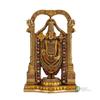 Tirupati Balaji Idolek z drobnym metalicznym wykończeniem Dekoracyjna ręcznie wykonana Murti Tirupati Balaji do domu, biura i jako prezent Rzeźba, Złota, Opakowanie 1 szt.