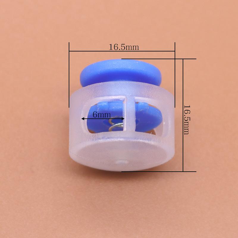 Colored Plastic Button Spring Buckle, Down Jacket Hanging Bell Rope Buckle, Rope Stop Rope Wear Rope Buckle, Pig Nose Buckle Elastic Adjustment Buckle