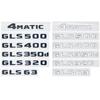 ABS Car Trunk Letters Logo Emblem Badge Decals Sticker For Mercedes Benz GLS Class GLS400 GLS500 GLS550 GLS450 GLS350 X166 X167