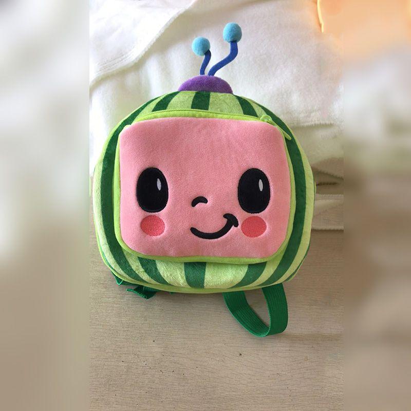 Adorable Cocomelon Plush Backpack For Kids Featuring Soft Material And Cute Design