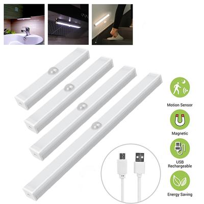 15/21/30/50 cm bezdrátové LED nástěnné světlo Světlo se senzorem pohybu USB Dobíjecí skříň Noční lampa do kuchyně Ložnice Skříňka Schodiště Inteligentní osvětlení
