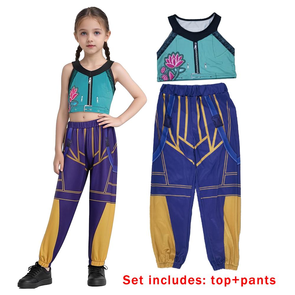 Girls Zoey Cosplay Girl Group Rumi Kids Costume Mira Outfit Favorite Stage Performance Clothes Halloween Animated Movie Dress Up
