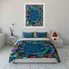 Colorful Floral Three-Piece Wall Decor Multiple Sizes Kid'S And Adults' Bedroom Exquisite 3Pc Bedding Set, Gift