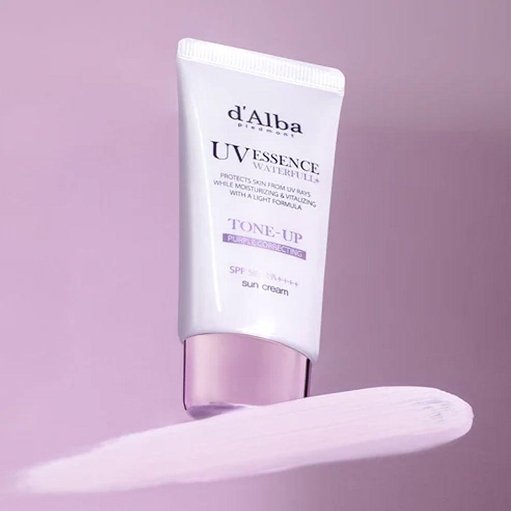 d'Alba Waterful Tone-Up Purple Korrigierende Sonnencreme 50ml (SPF50 +)