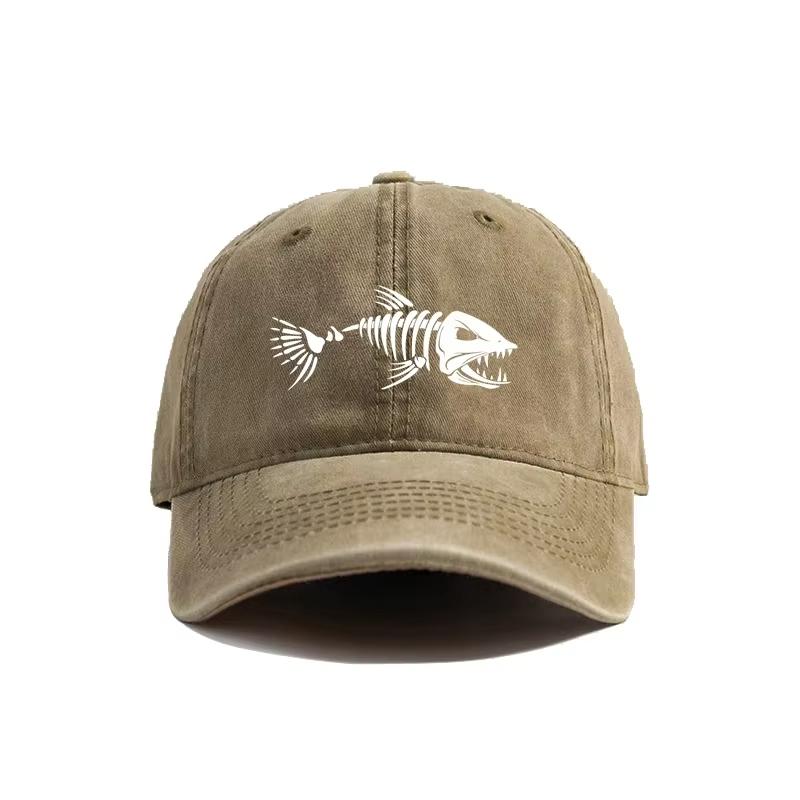 YIRAN Dayang hat Nieuwe Baseballpet met Witte Visgraatprint, Vintage Stijl, Modieus En Veelzijdig Voor Zowel Mannen Als Vrouwen Adjustable&>8Y
