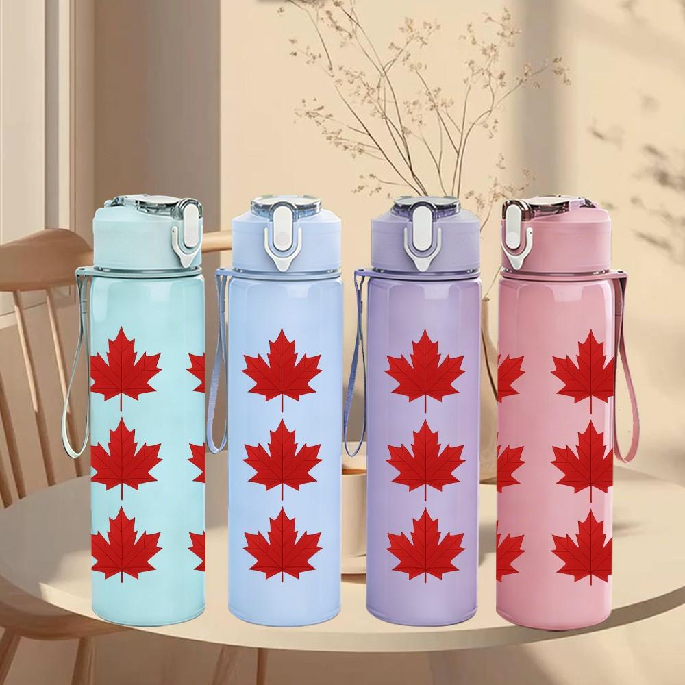 1PC Cafecito Social Club Cup 750ml Color Plastic Sports Water Bottle Leakproof Flip Straw Lid Suitable for Sports Office Home Use