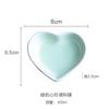 Nordic Heart Ceramic Dish Home Candy Fruit Plate Couple Heart Jewelry Plate Restaurant Seasoning Dish Tableware Kitchen Utensils