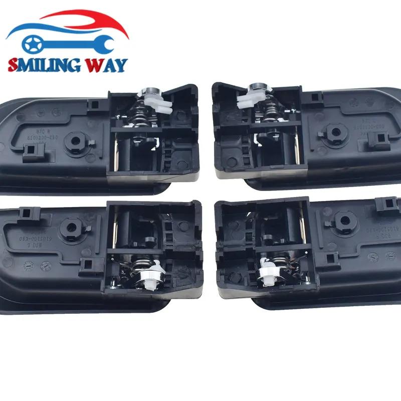 4 Pcs Front Rear Left Right Interior Door Handle For Great Wall X240 2010-2016 & X200 2011-2017, Haval Hover H3 H5 2010-2013