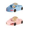 Jouet Voiture de Course Hamster Véhicule Boule de Course Transparente pour Exercice à Domicile Sûr et Amusant avec Assemblage et Nettoyage Faciles
