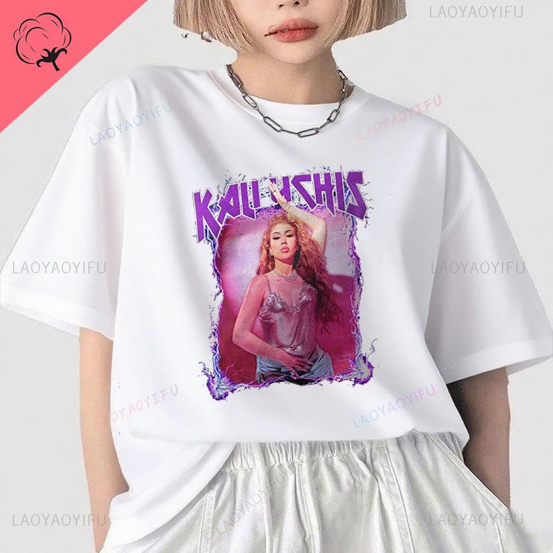 Kali Uchis Ropa De Mujer Printed Shirt Pure Cotton Ocollar Streetwear Fashion Fan Gifts Music Clothes Rb Style Graphic Tee