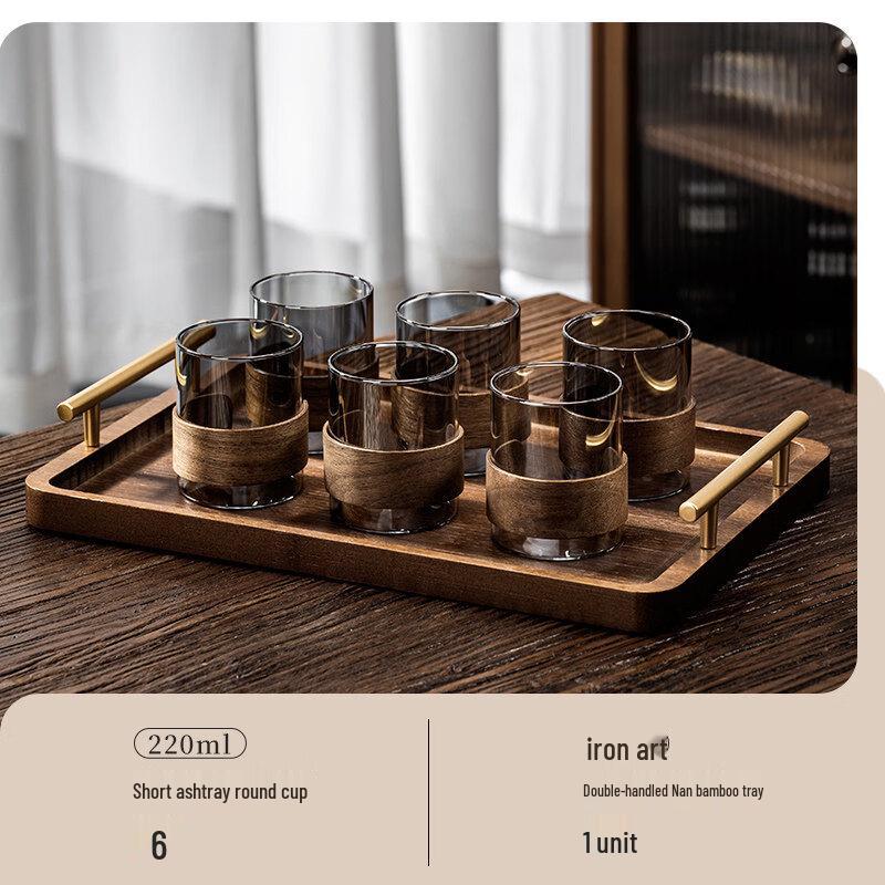 New Chinese Style Heat-Resistant Glass Teacup & Kettle Set
