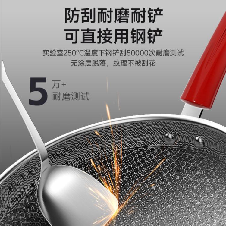 Kangbach 304 Stainless Steel Honeycomb Wok 32cm