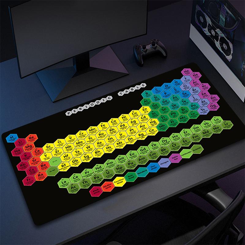 Cheap Mouse Pad Gamer Custom Home Mouse Mat Periodic Table of Elements Rubber MousePads Gamer Carpet Laptop Soft Office Mice Pad