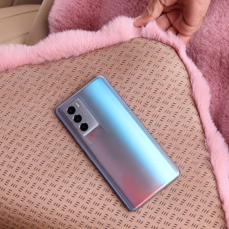 3pcs Winter Car Seat Cushion Set Soft Plush Bubble Fleece Lumbar Support Design Universal Fit for All Car Models