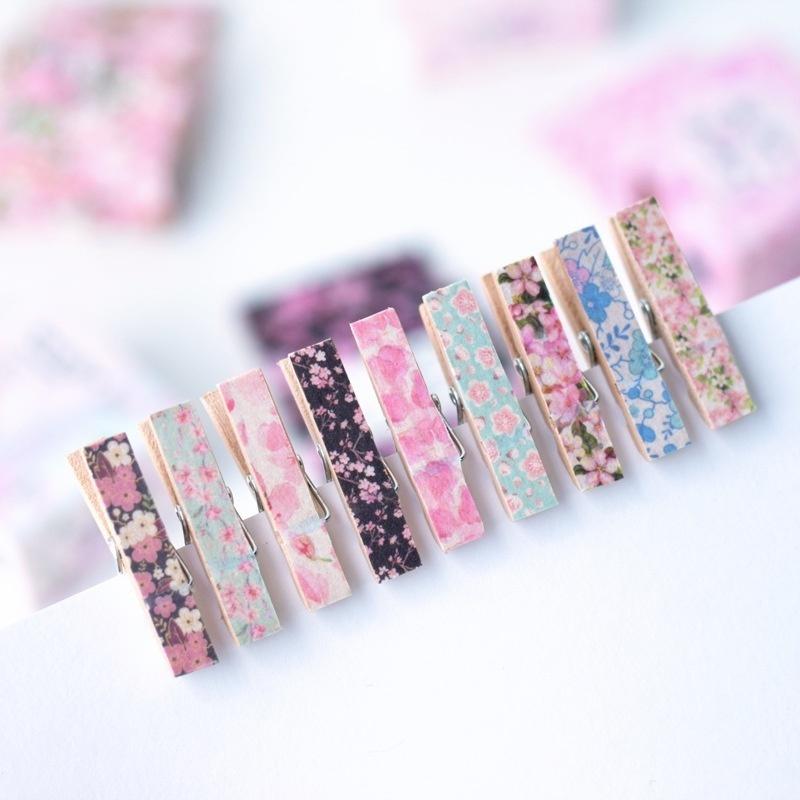 Cute Romantic Cherry Blossoms Decorative Adhesive Tape Washi Tape Masking Tape School Office Supplie