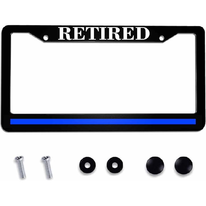 License Plate Frame Registered Nurse Stainless Steel License Plate Frame With 2 Holes & Free Screws 12.2 X 6.3 Inches