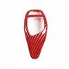 For BMW 3 4 Series GT Carbon Fiber Red Gear Shift Knob Trim Car Central Console
