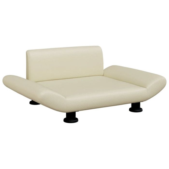VidaXL Dog Bed Cream 70x45x28 Cm Faux Leather 172002