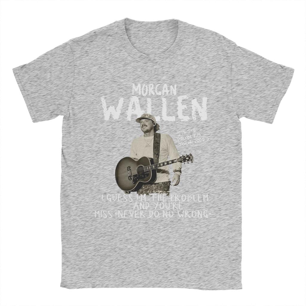 Morgans Wallens T-Shirt Men  Fashion Pure Cotton Tee Shirt Crew Neck Short Sleeve T Shirts Plus Size Clothes