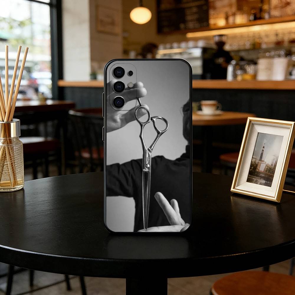 

Barber Shop Hair Stylist Salon Phone Case For Samsung S25,S24,S21,S22,S23,S30,Ultra,S20,Plus,Fe,Lite,Note,10,Black Cover Samsung S24Plus