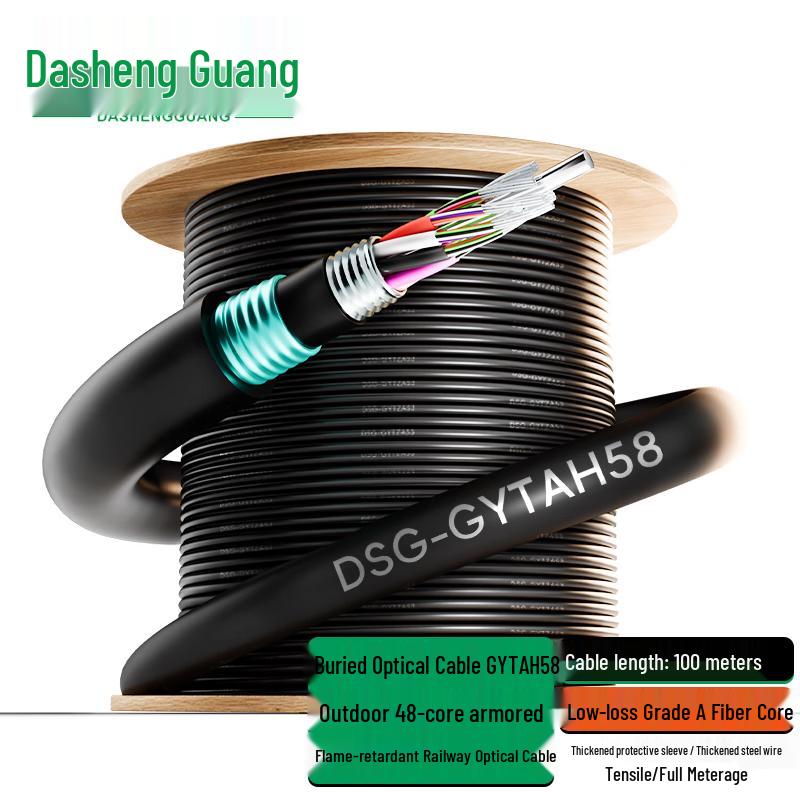 Dasheng Light Outdoor Heavy Armored Flame Retardant Railway Fiber Optic Cable