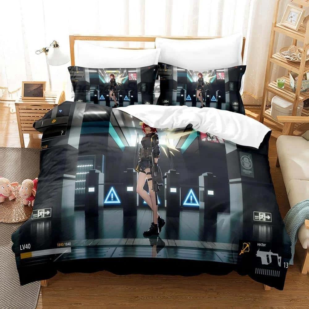 3D tisk Anime Arknights Ložní souprava Single Twin Full Queen King Size Postel Dospělý/Dětská ložnice Sady povlečení na peřinu Bytový textil
