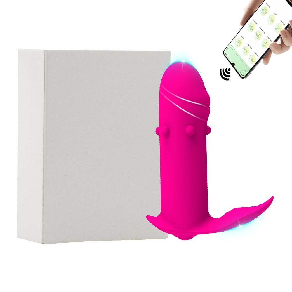 Wearable Dildo Vibrators APP Bluetooth Control Clitoral G Spot Stimulator 10 Modes Vagina Orgasm Masturbator Sex Toys for Women