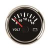 ELING 52mm 8-16V 16-32V 8-32V Waterproof Voltmeter Voltage Volt Gauge Universal for Car Truck Boat Car with Red Backlight