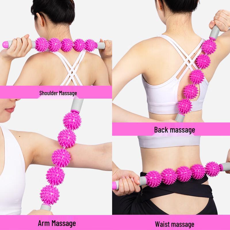 WEZHO Three-Ball Spiky Muscle Massage Roller