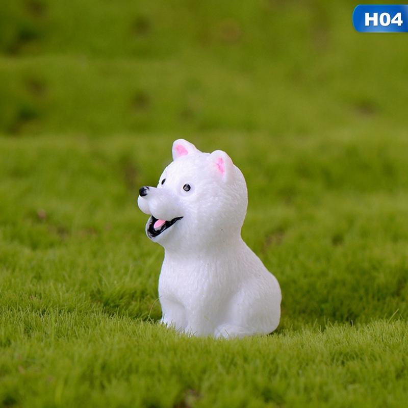 

Милая собака ремесла скульптура мох миниатюрный пейзаж цветочный горшок сад DIY украшения поставки